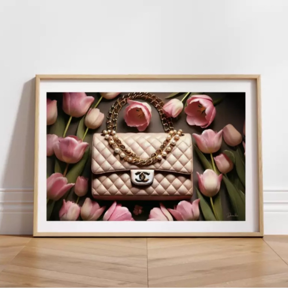 Chanel Purse Art Poster 17x11